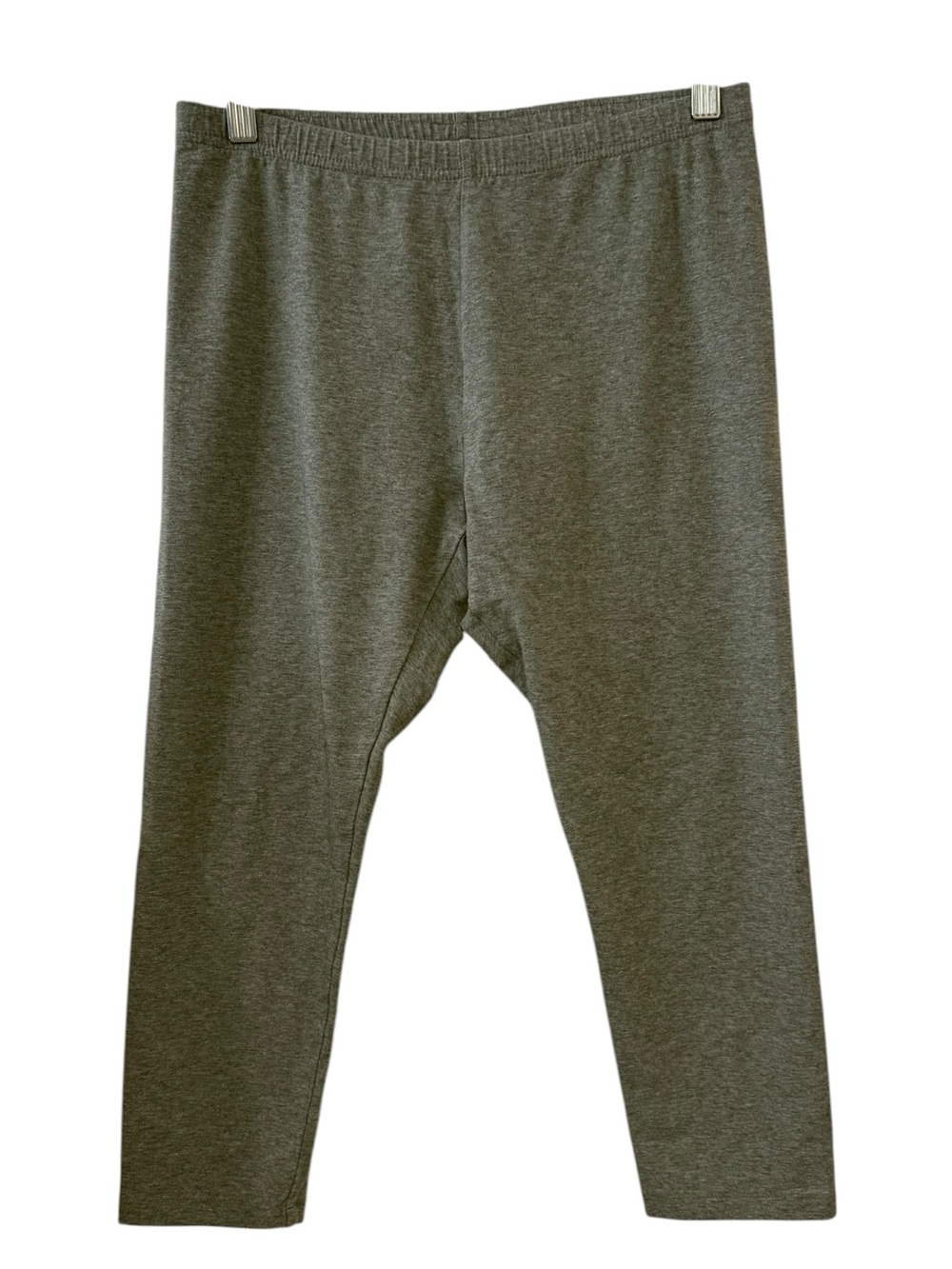 J.Jill Small Gray Pima Cotton Capri Leggings Soft Stretch Lounge Basic